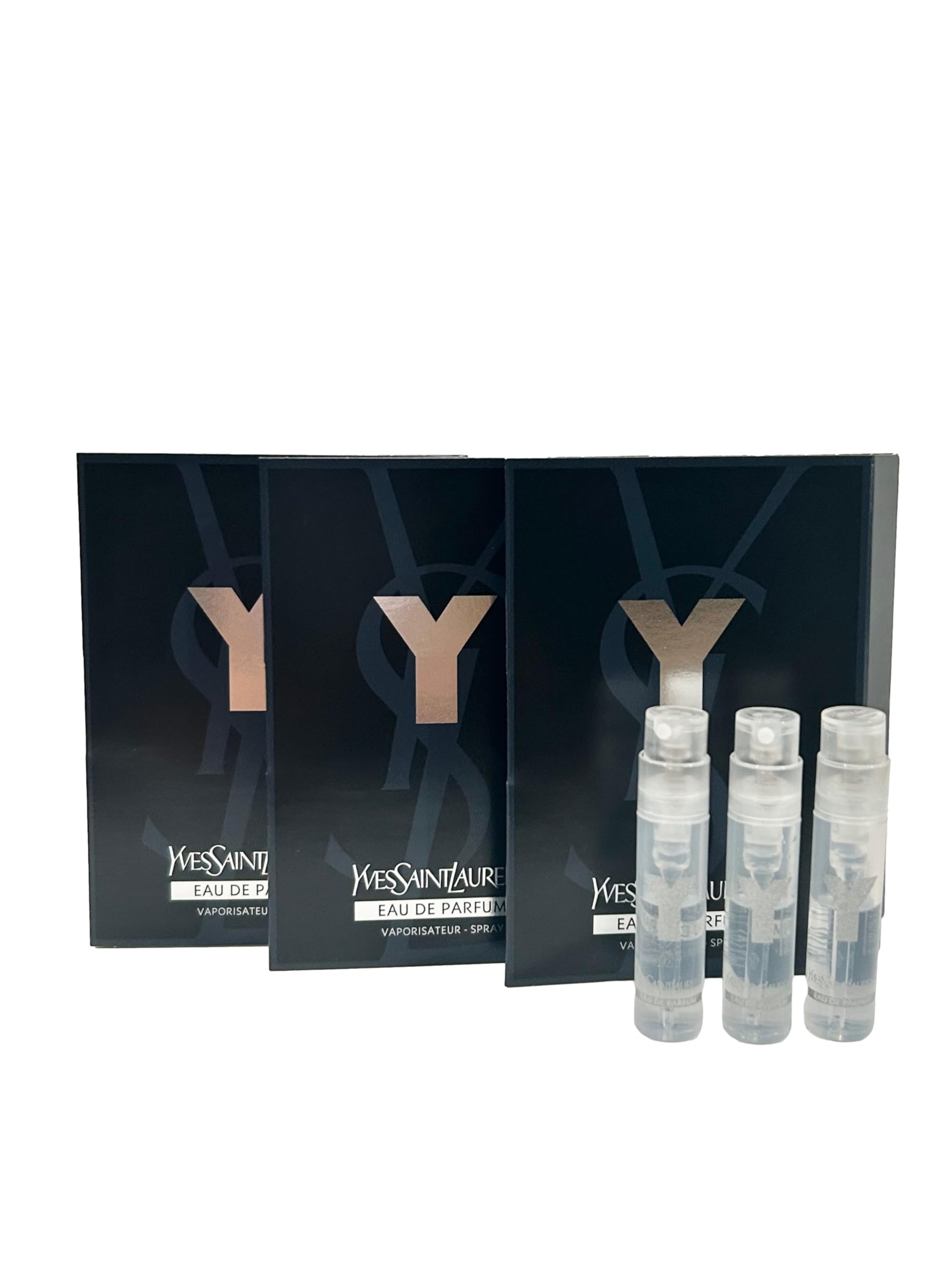 Yves Saint Laurent Y Men EDP sample vial front view, ideal for on-the-go fragrance testing.