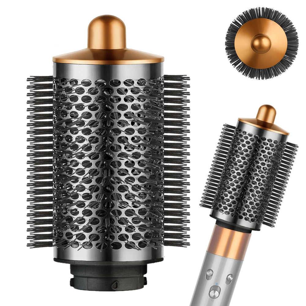 YTCHYYSK large round volumizing brush in nickel-copper for Dyson Airwrap, adds lift and body