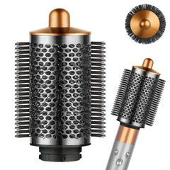 YTCHYYSK large round volumizing brush in nickel-copper for Dyson Airwrap, adds lift and body