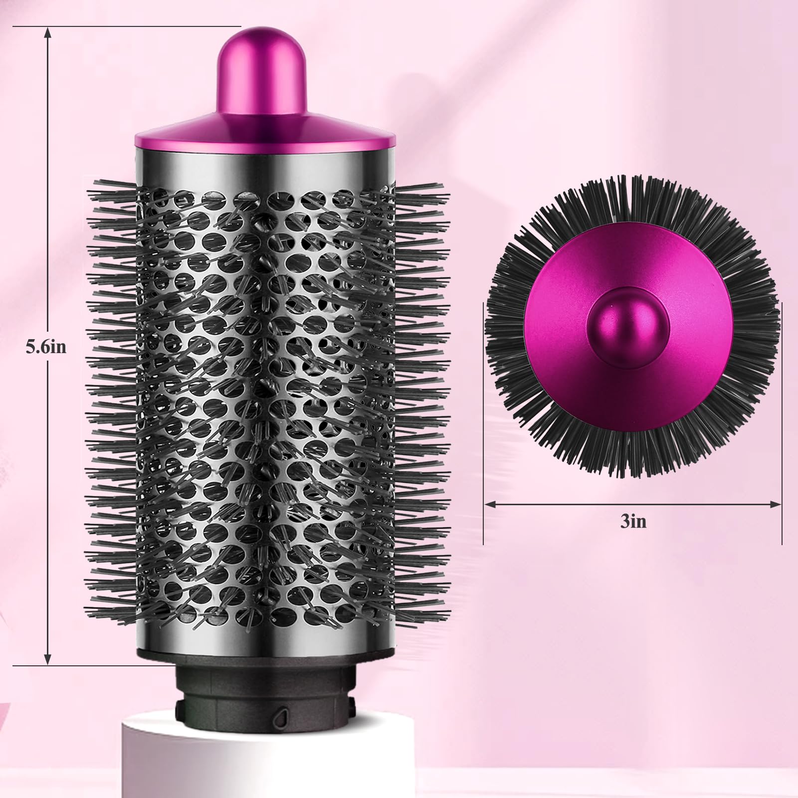 YTCHYYSK rose oval brush supports versatile curl patterns.