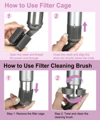 YTCHYYSK anti-tangle mesh reduces hair snag on the wand for easier styling.