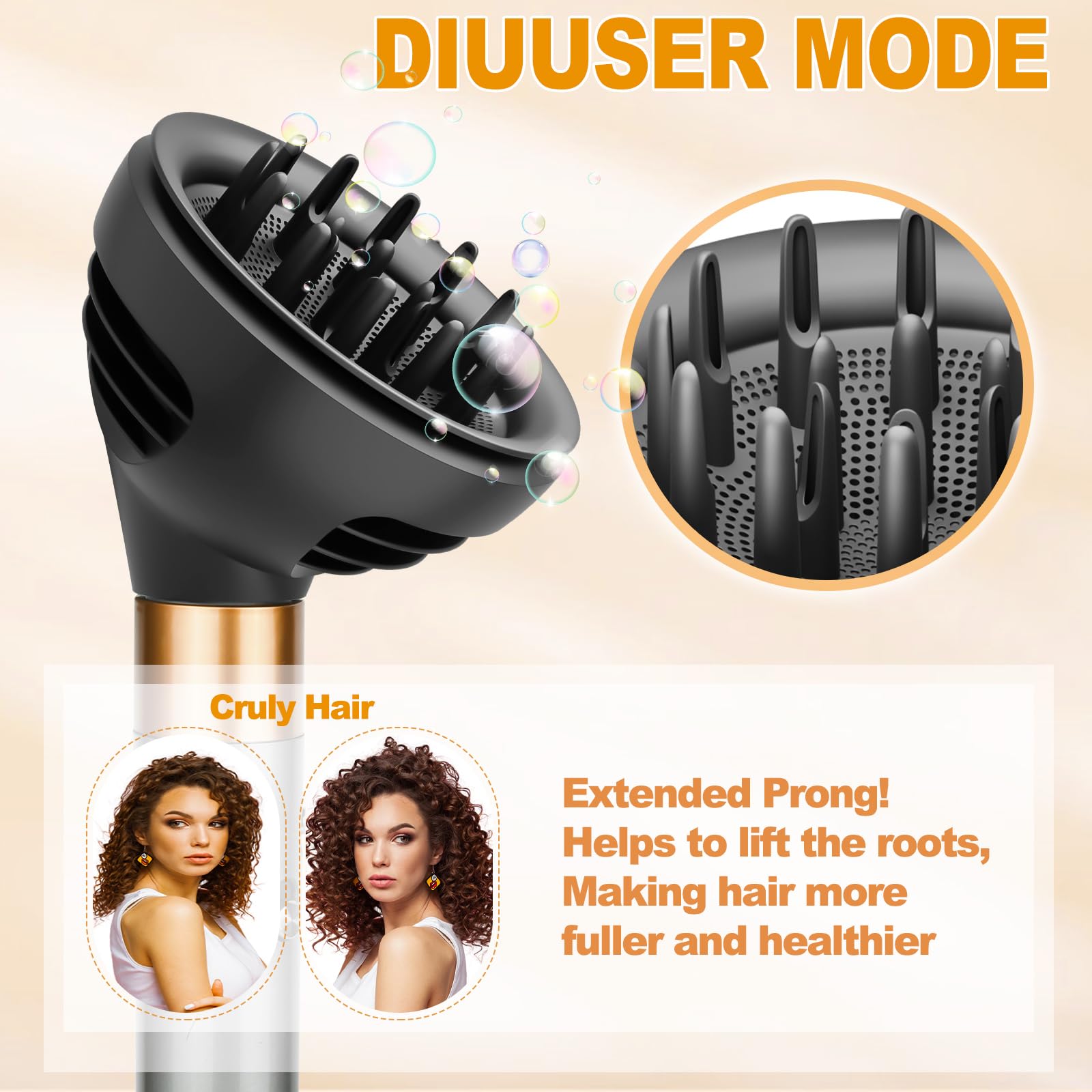 YTCHYYSK diffuser delivers faster drying through targeted airflow