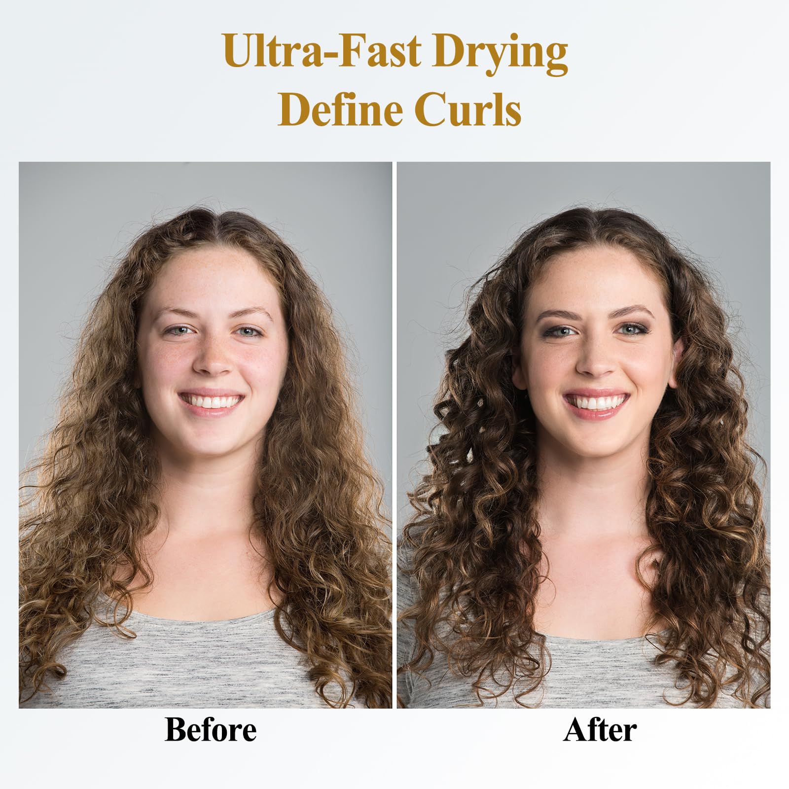 YTCHYYSK frizz-reduction diffuser design provides even airflow for smoother strands.