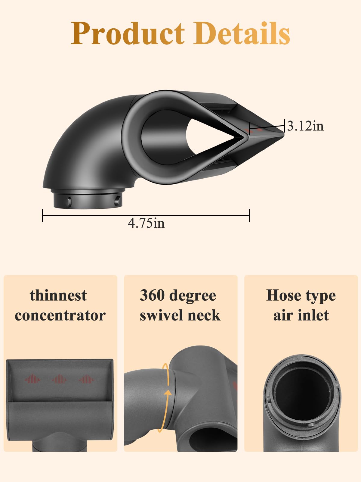 YTCHYYSK high-velocity airflow aids efficient drying while shaping the finish.