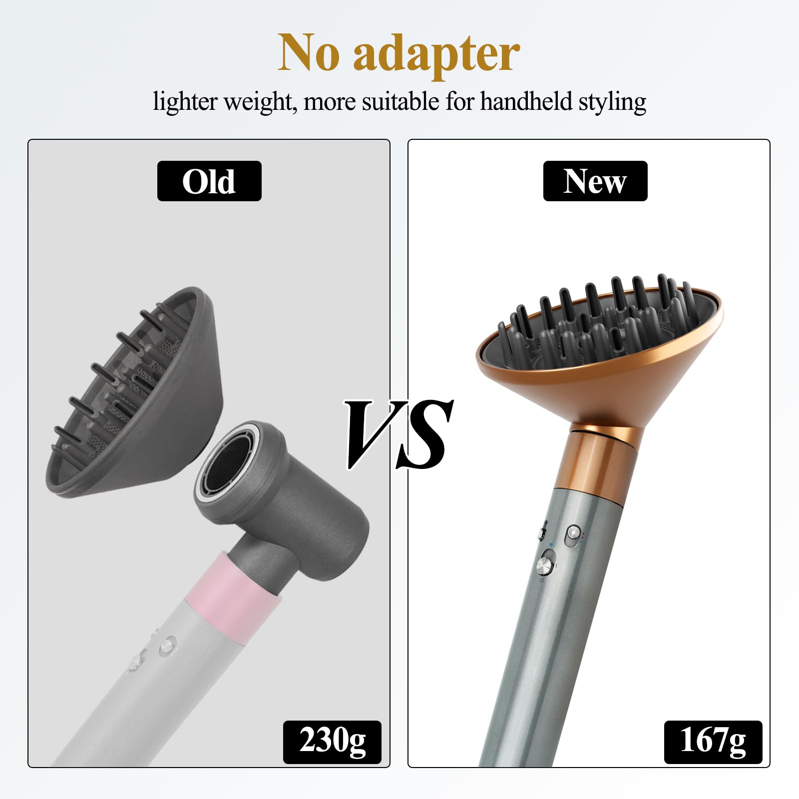 YTCHYYSK instant-transformation diffuser attachment enables quick blow-dry and curl-friendly styling.