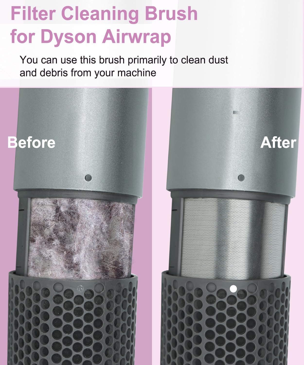 YTCHYYSK mesh protects hair from direct contact with heating elements during curling.