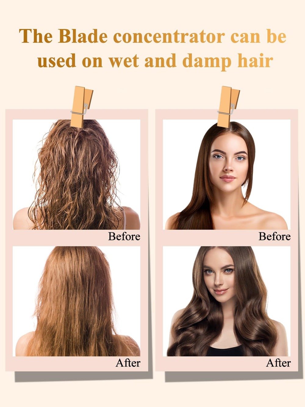 YTCHYYSK precision styling concentrator supports straight and wavy hair with targeted airflow.