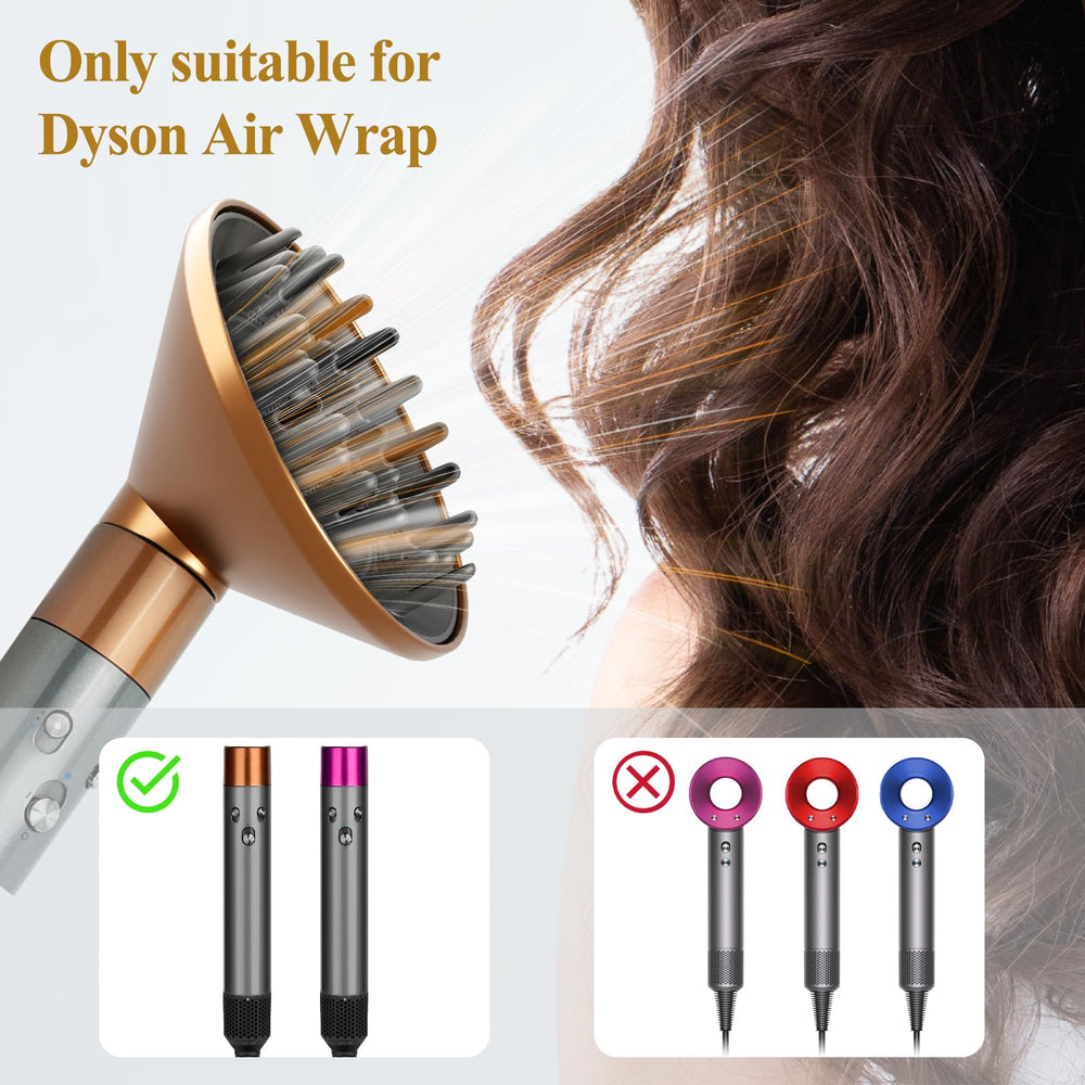 YTCHYYSK salon-quality diffuser attachment delivers premium results in a gold finish.
