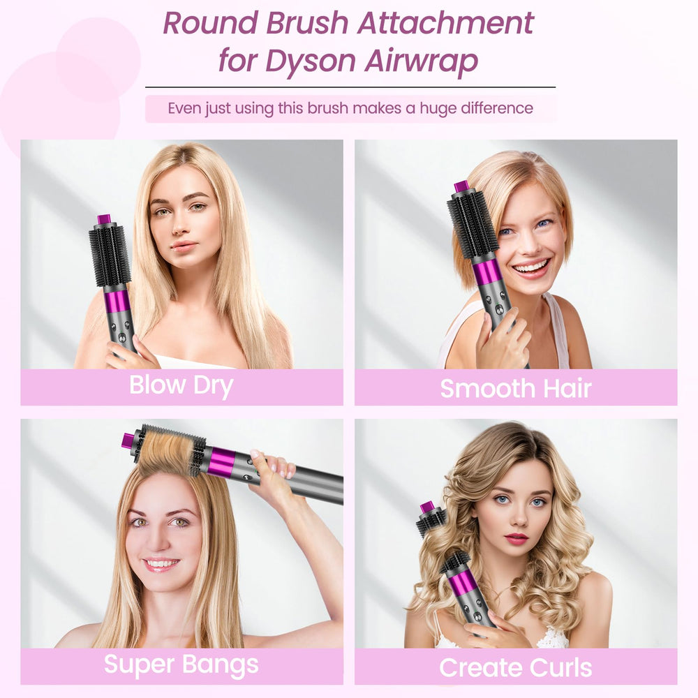 YTCHYYSK bristles optimized for secure grip without tugging during Dyson Airwrap sessions.