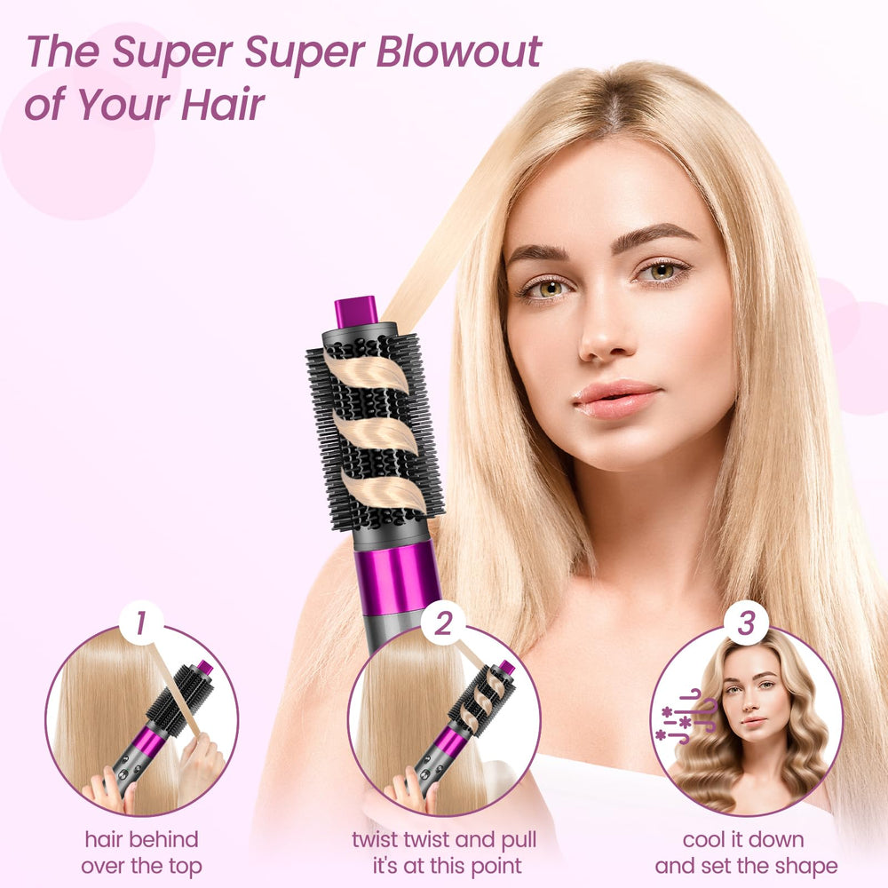 YTCHYYSK rose brush-attachment enables efficient drying and volume with Dyson Airwrap.