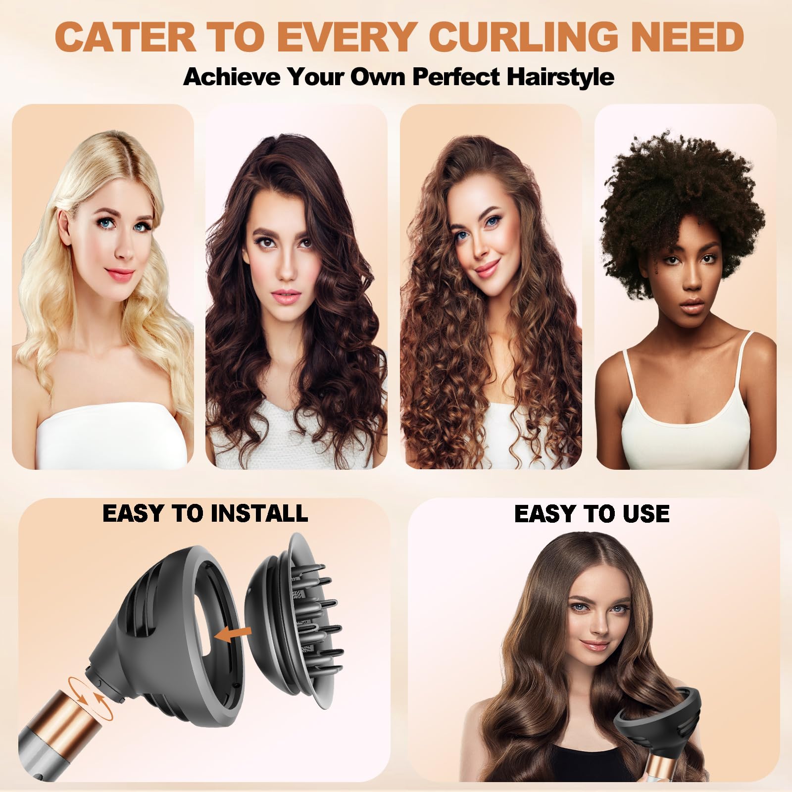 YTCHYYSK voluminous coils achieved with diffuse-prong pattern