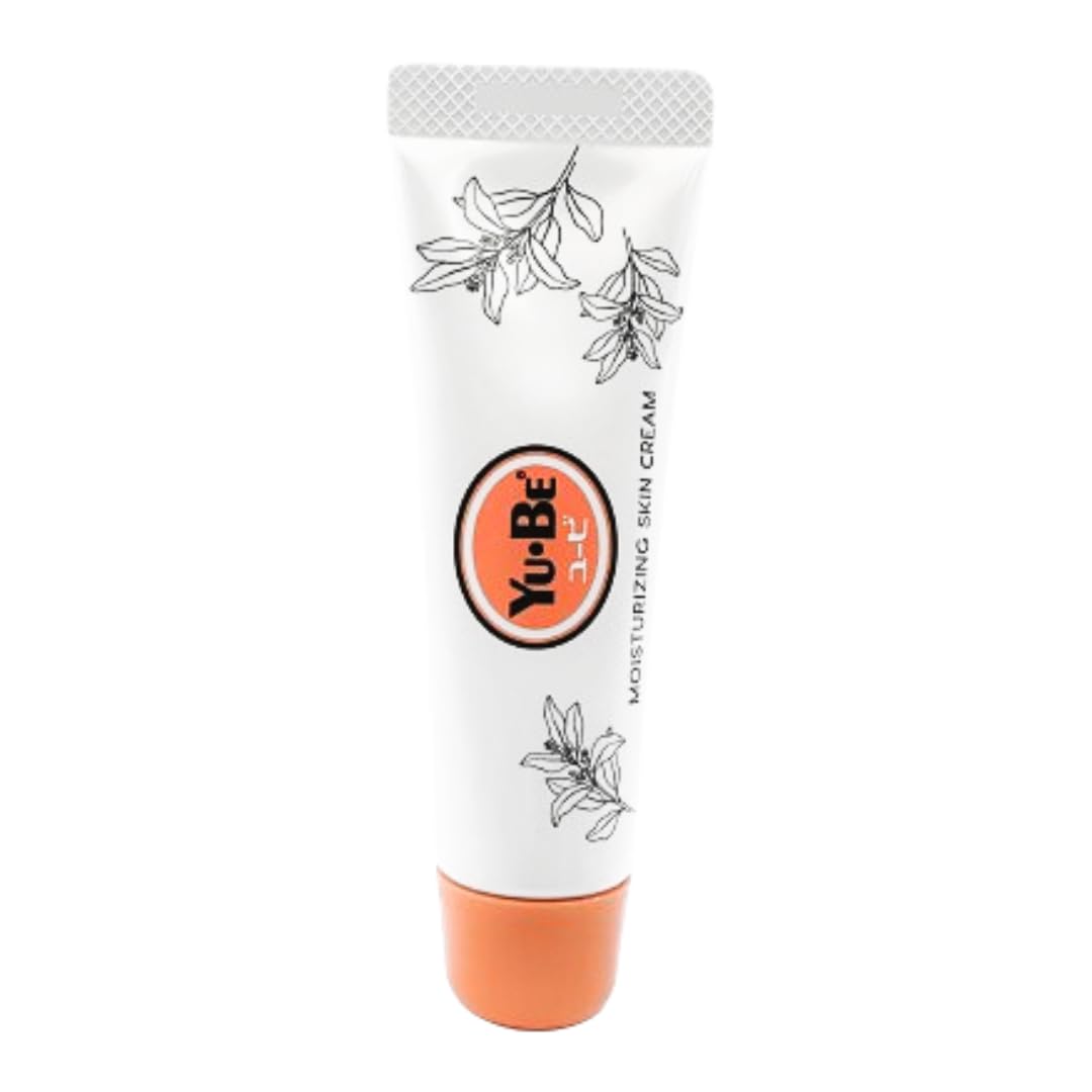 Yu-Be Moisturizing Skin Cream Tube closeup highlighting glycerin hydration