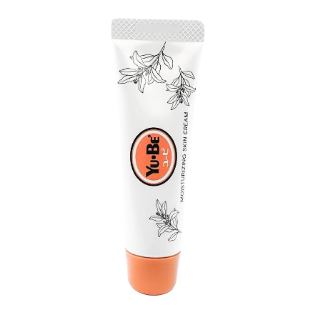 Yu-Be Moisturizing Skin Cream Tube closeup highlighting glycerin hydration