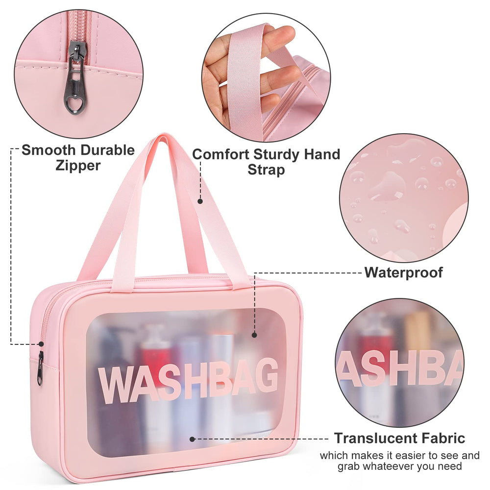 YuanCheng Upgrade Travel Toiletry Bag - durable handle strap for versatile carrying