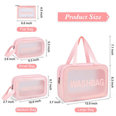 YuanCheng Upgrade Travel Toiletry Bag - small cosmetic bag for compact storage