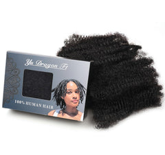 YuDragonFt Afro Kinky Bulk Hair 16-inch bundled for quick dreadlock repairs
