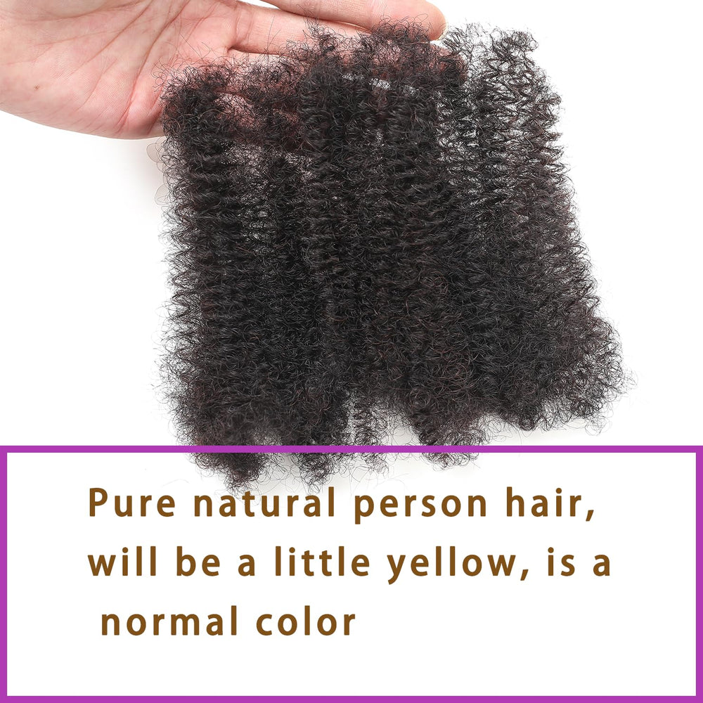YuDragonFt Afro Kinky Bulk Hair ideal for dreadlock repair and maintenance.