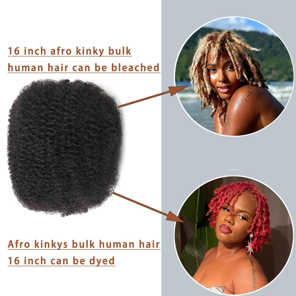 YuDragonFt Afro Kinky Bulk Hair easy-to-separate for effortless micro-twists.