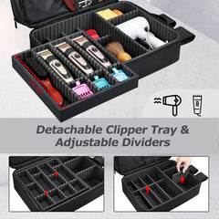 Yueieoun barber bag ergonomic design distributes weight for comfortable all-day carrying.