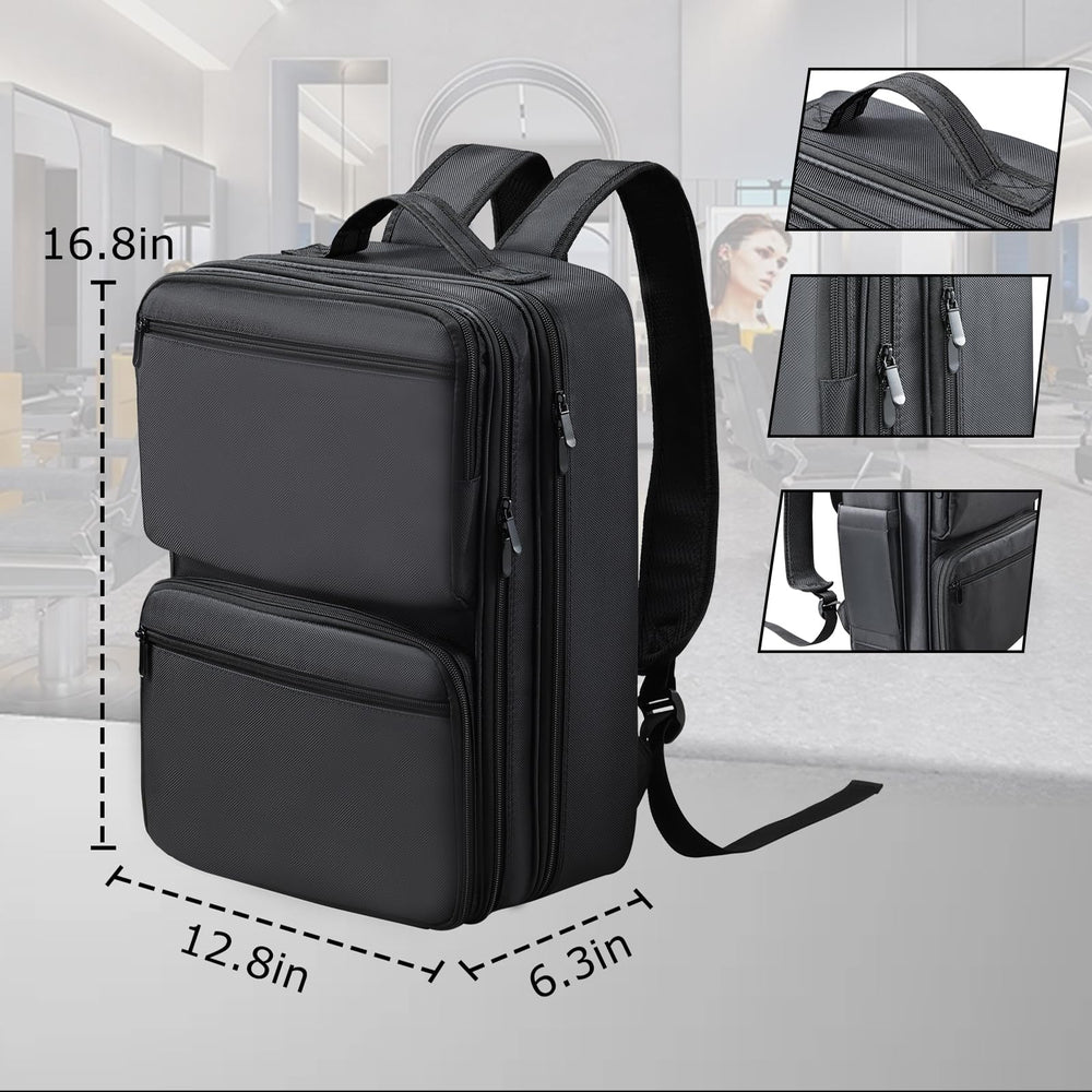 Yueieoun barber bag side pocket enables quick access to essentials.