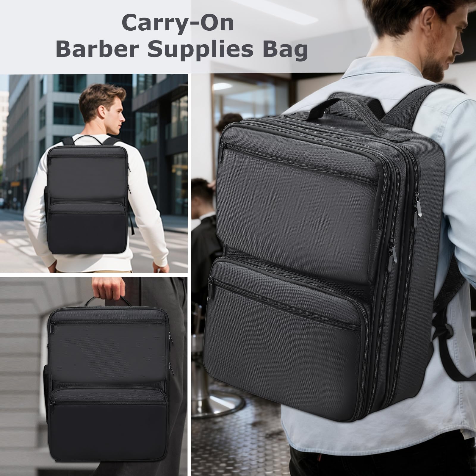 Yueieoun barber bag compact dimensions fit as a portable professional kit.