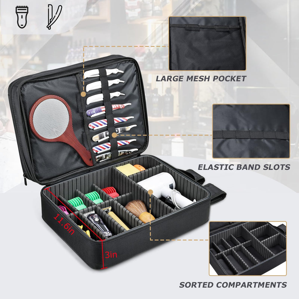 Yueieoun barber bag uses water-resistant nylon for durable protection on jobs.