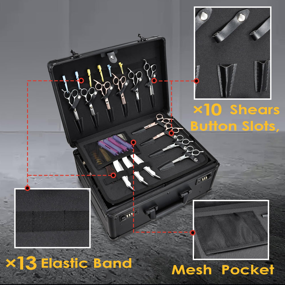 Yueieoun barber case large handle allows comfortable carrying