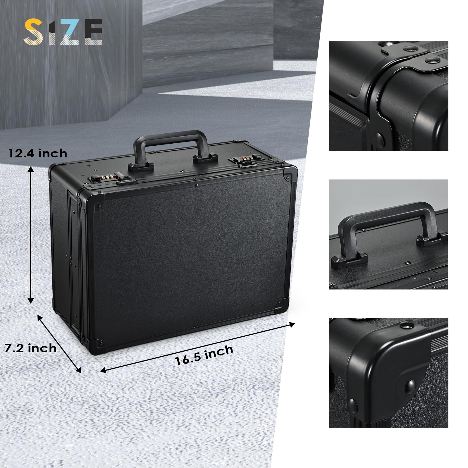 Yueieoun barber case password buckle secures tools during travel