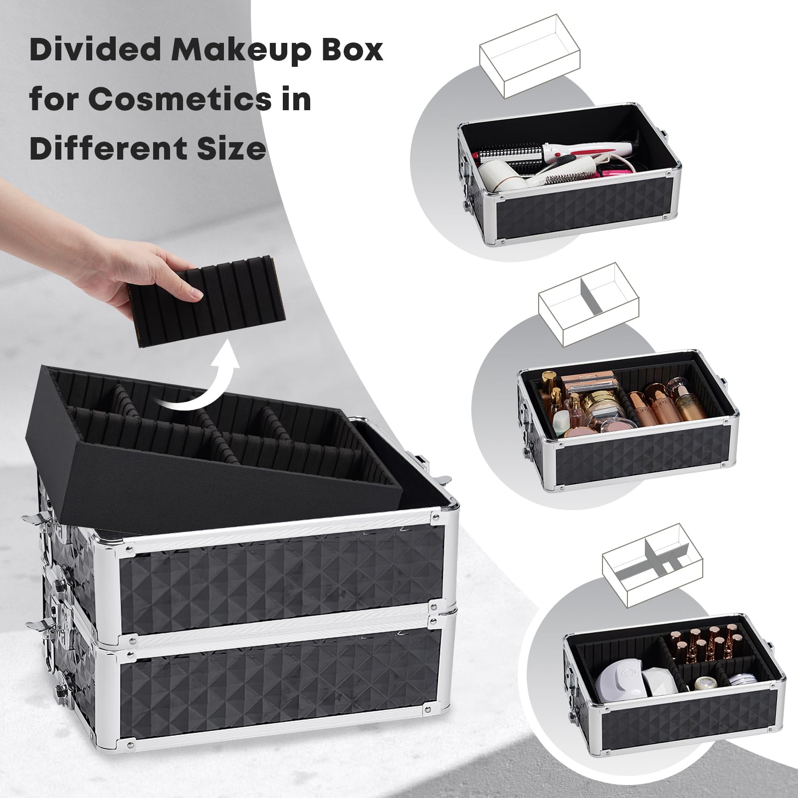 Yueieoun nail tech cart travel setup supports manicure artists on the go.