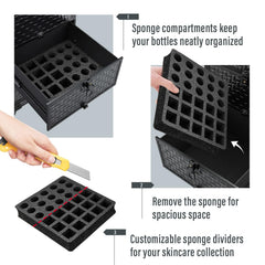 Yueieoun salon cart lockable keys protect valuables during busy shifts.