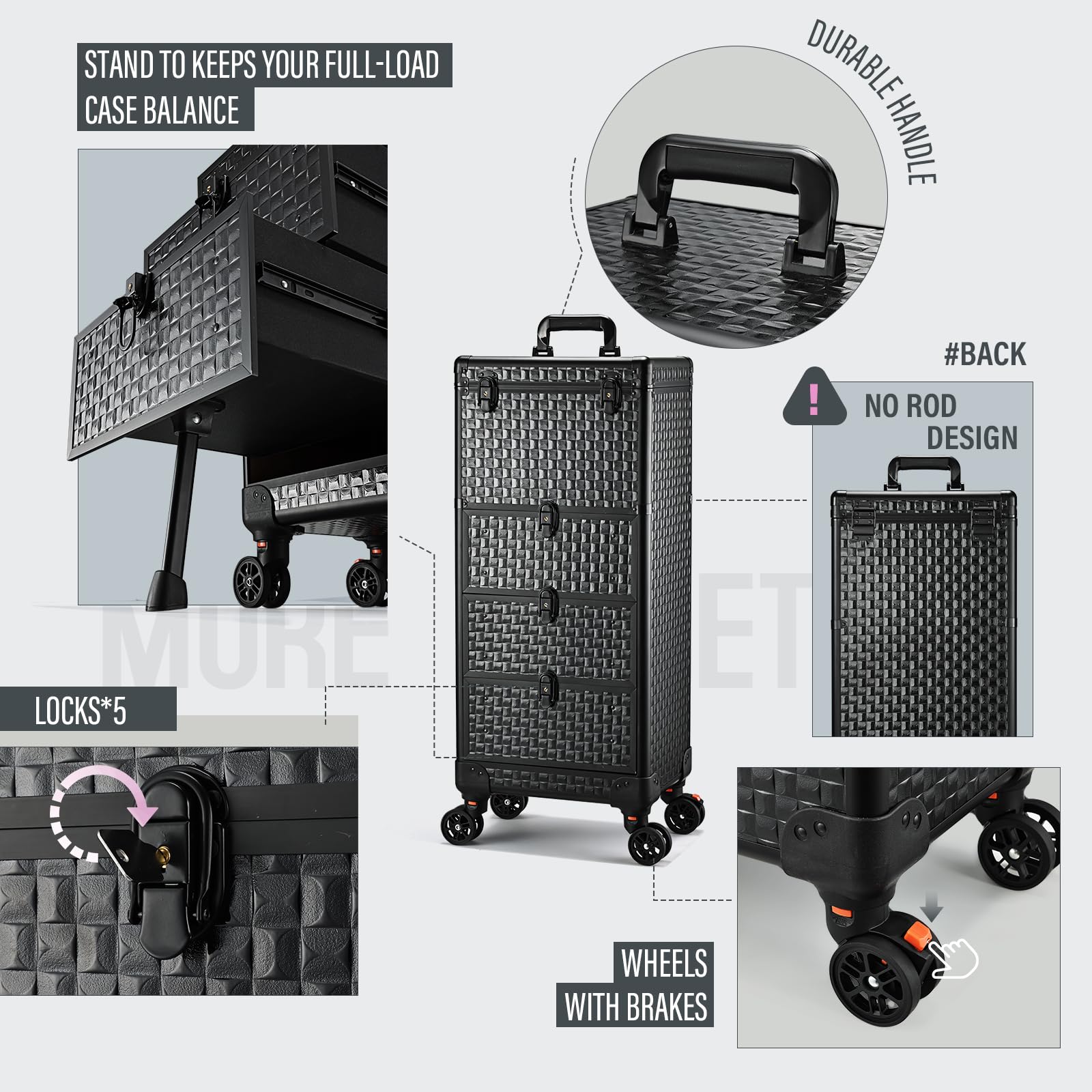 Yueieoun salon cart organizer helps keep tools within reach during paint or spa services.