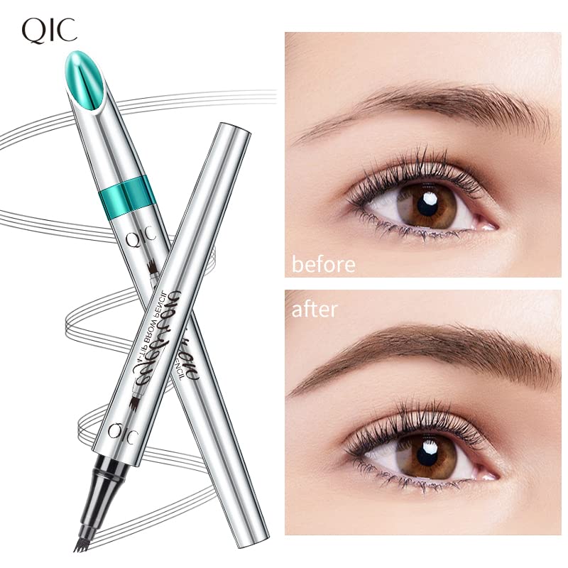 Yulinlon Q703 4-tip brow tool in use for natural arch.