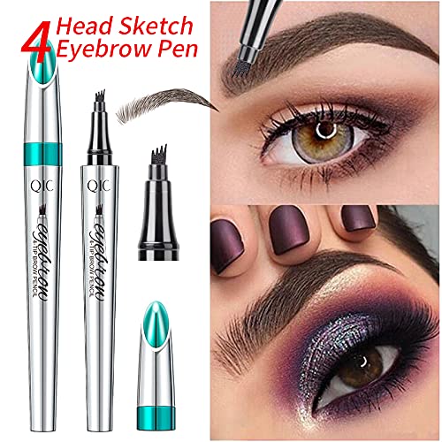 Yulinlon Q703 waterproof strokes demonstrated for lasting brows.