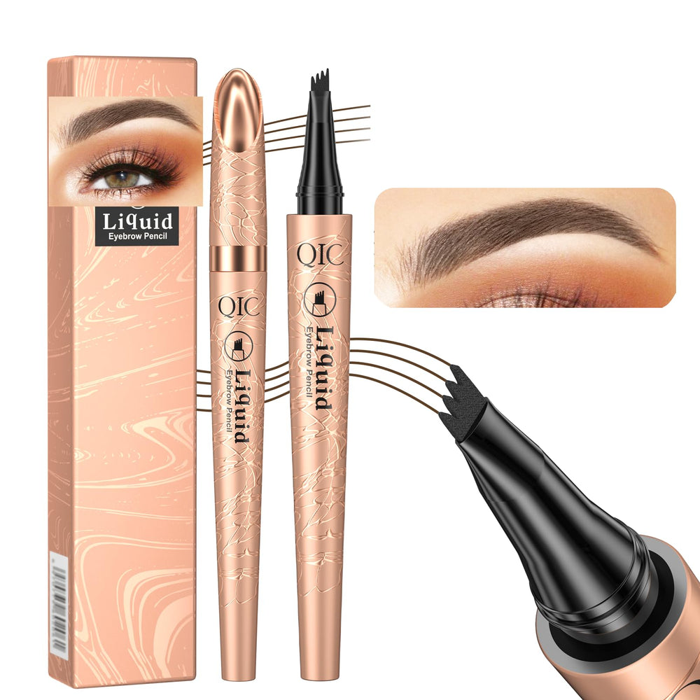 Yulinlon Q706 quad-tip close-up for natural hair-like brow strokes