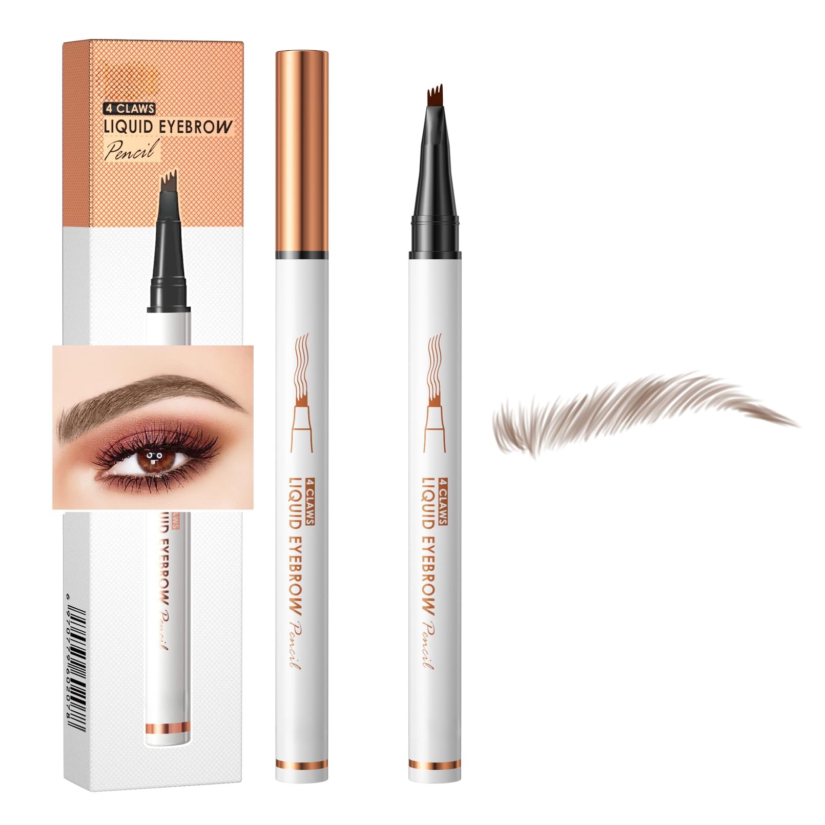 Yulinlon Q707 four-point tip brow pen close-up for precise, natural strokes.