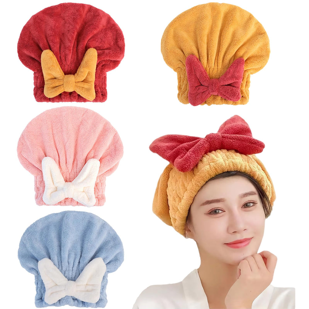 YUMINGUHC hair-drying-cap close-up; ultra-soft microfiber for quick drying