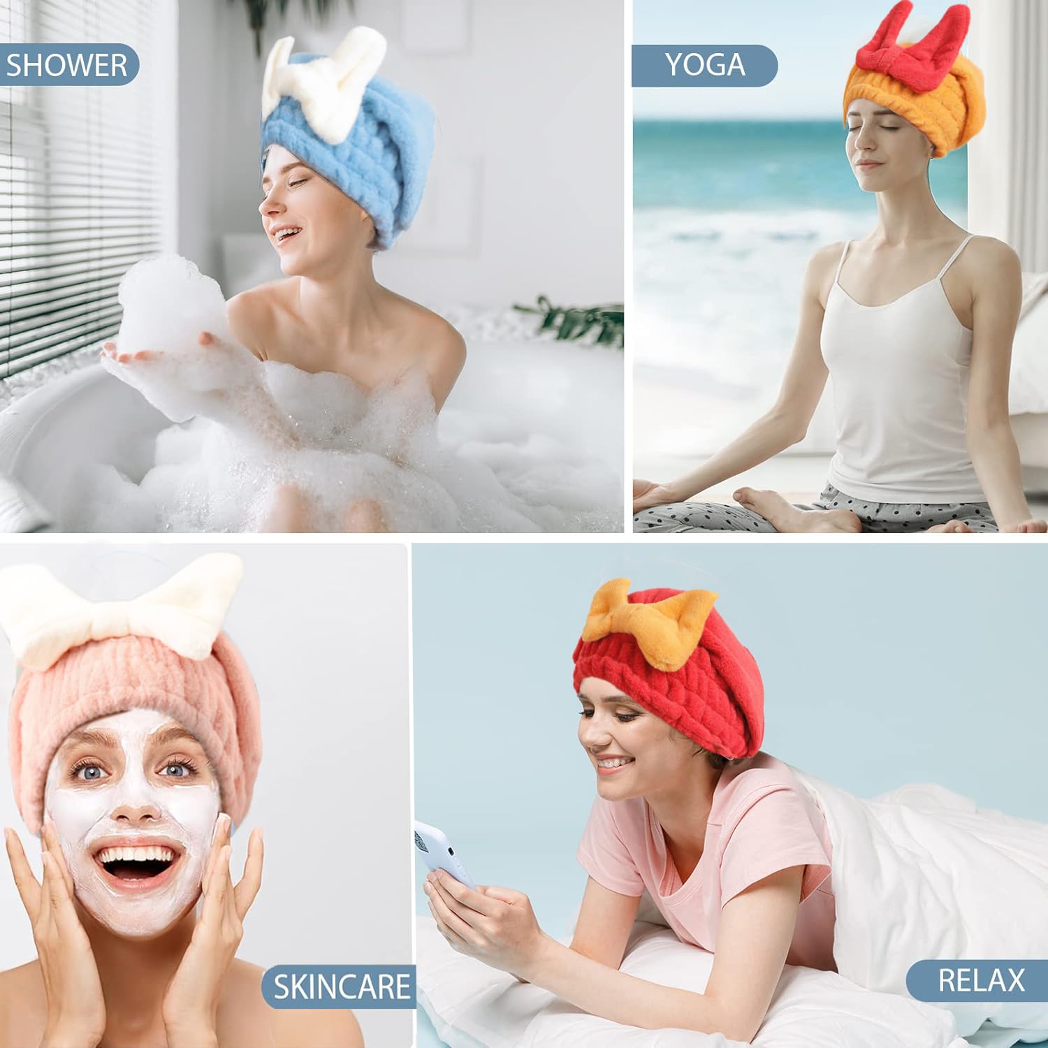 YUMINGUHC skincare routine-cap; convenient for makeup and spa sessions