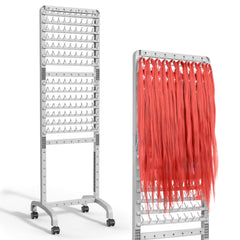 Yumkfoi 280-pegs braiding hair rack organized storage for quick access during sessions