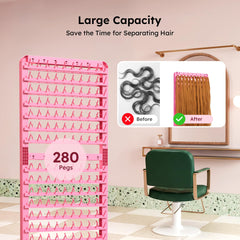 Yumkfoi braiding rack two-sided setup enables flexible workstation layouts.