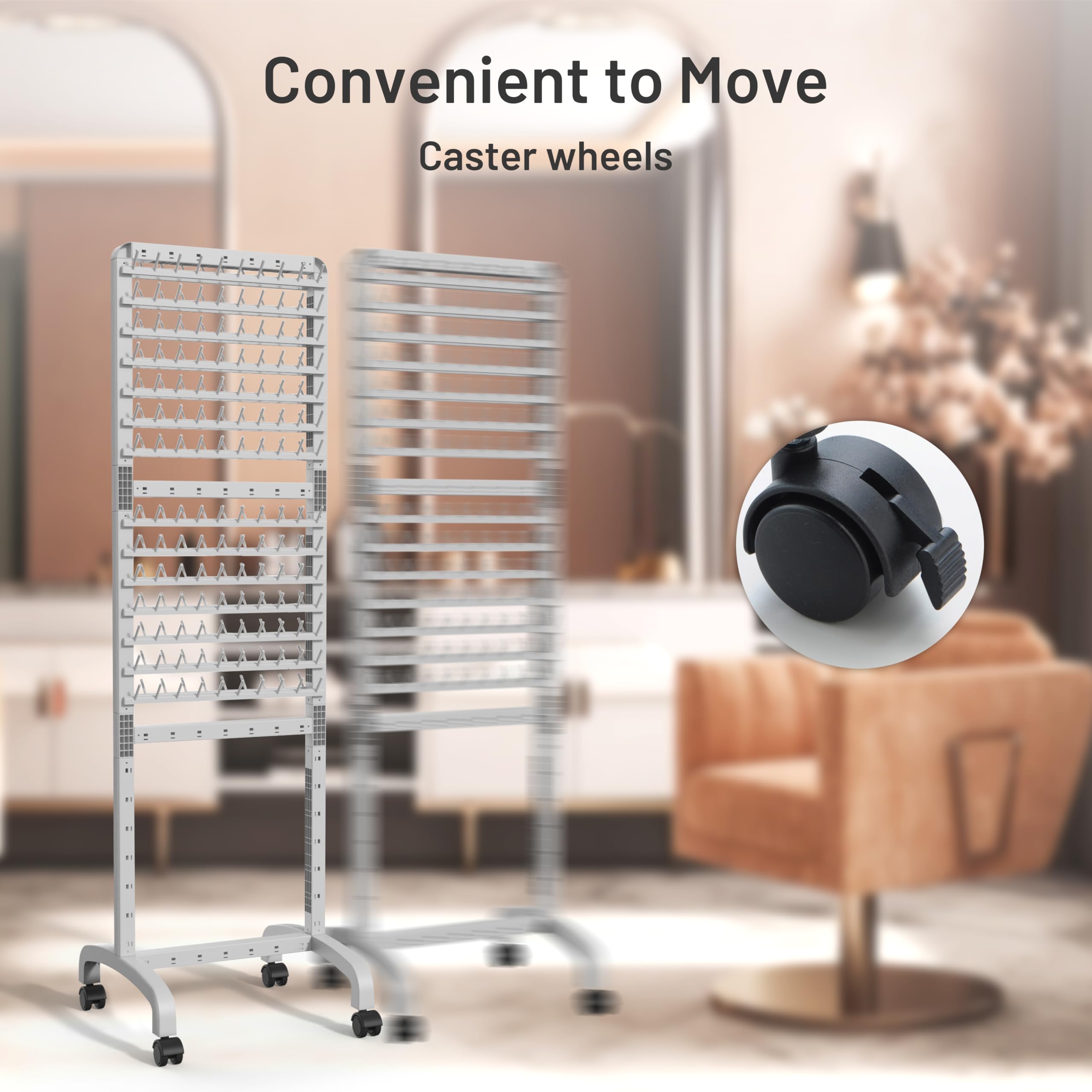 Yumkfoi grey hair separator stand complements salon and home studios