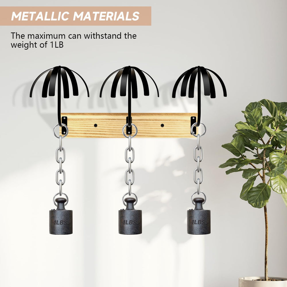 Yumkfoi versatile wig hanger for hats and masks storage.