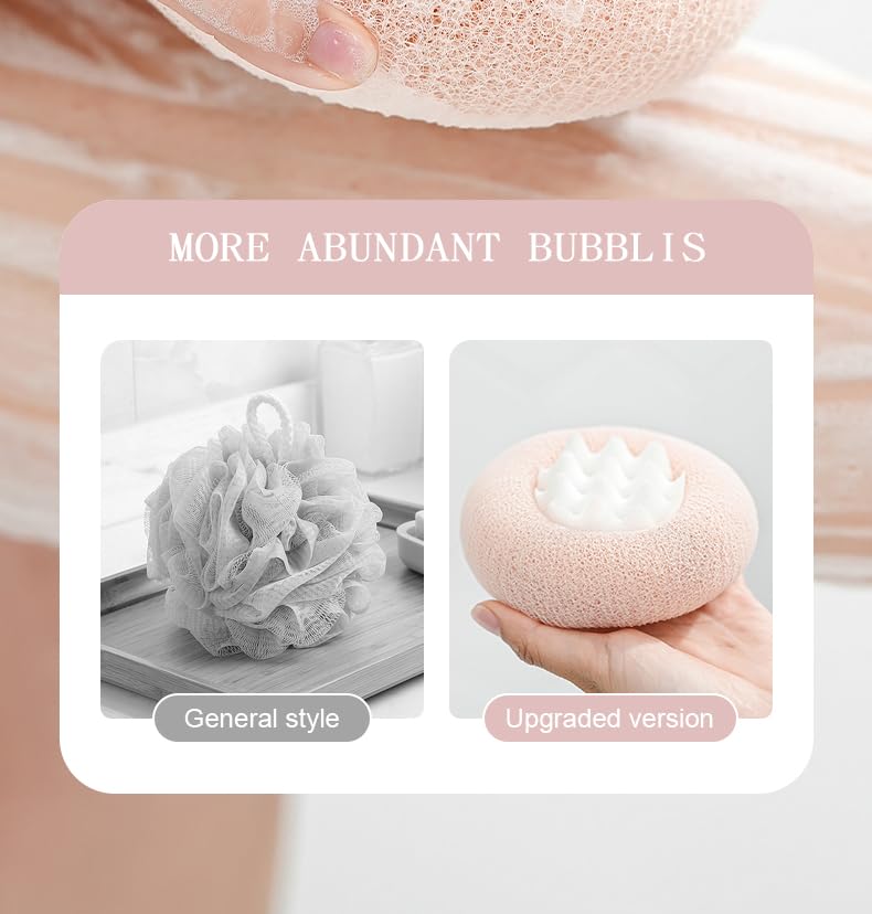 YUMMIS 2-in-1 design demonstrates dual functionality for washing and exfoliating.