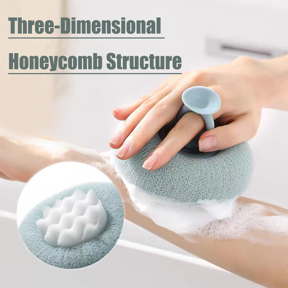 YUMMIS suction cup and finger ring hook for tidy storage during showers.