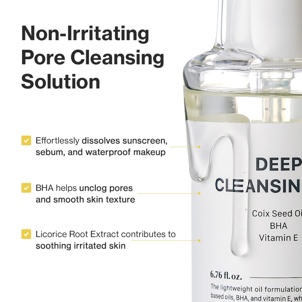 YUMU Coix Seed Oil with BHA closeup illustrates exfoliation for refined pores