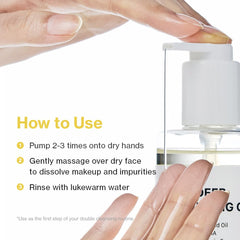 YUMU Coix Seed Deep Pore Cleansing Oil pump for easy double cleansing
