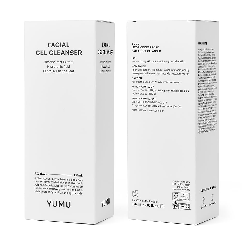 YUMU double cleansing routine with Licorice Cleanser