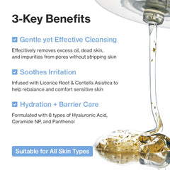 Creamy lather from YUMU Licorice Deep Pore Cleanser enhances cleanse