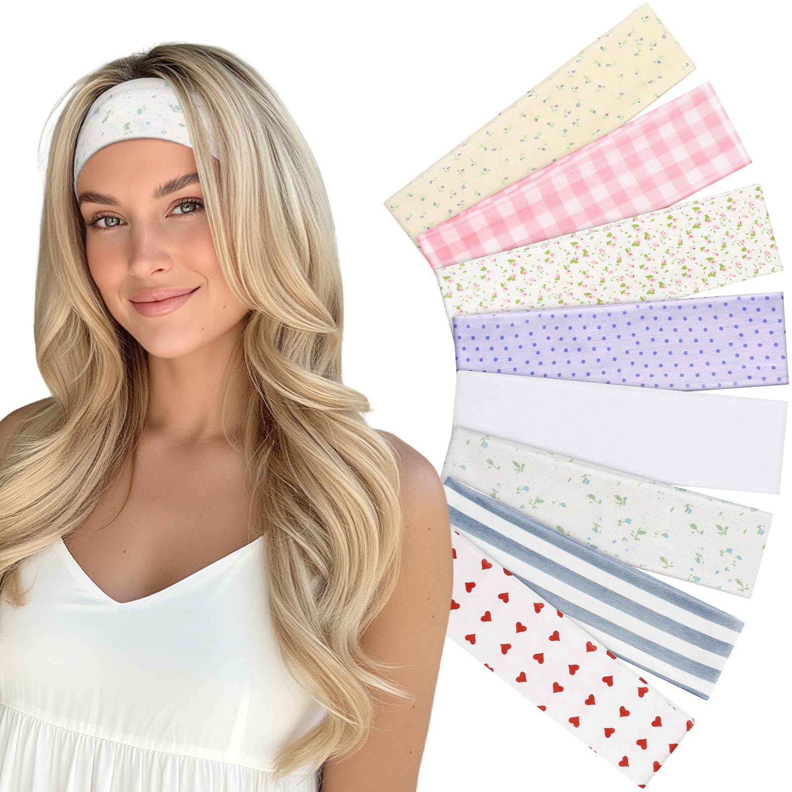 Yunaking headbands with ditsy florals offer versatile styling for everyday outfits