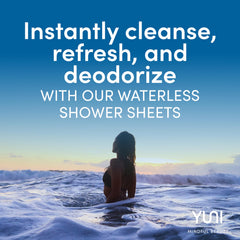 YUNI Beauty Large Body Wipes 12-count to-go pack for quick cleanups after workouts.