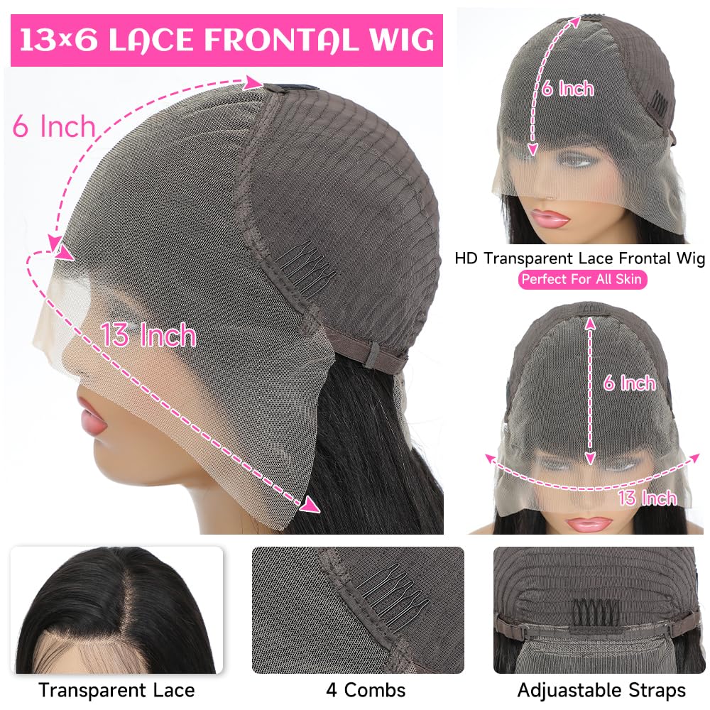 YUNXING 30-inch wig back view showing full density and layering.